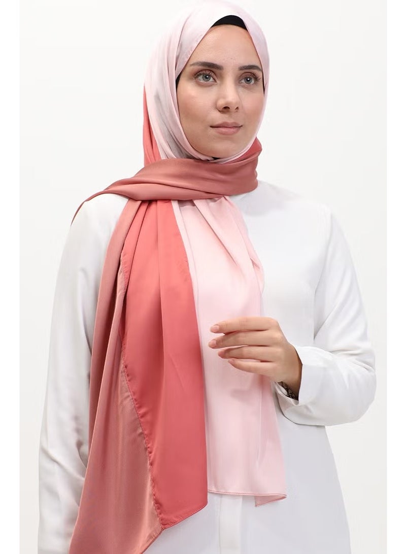 Karaca Women's Tricolor Shawl - Pink Dark Salmon - Image 2
